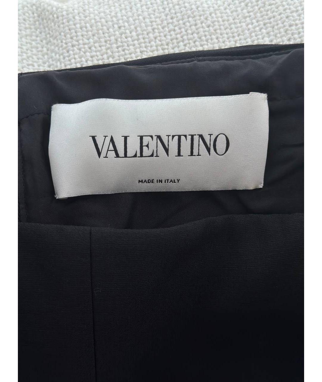 VALENTINO Черное шерстяное коктейльное платье, фото 3