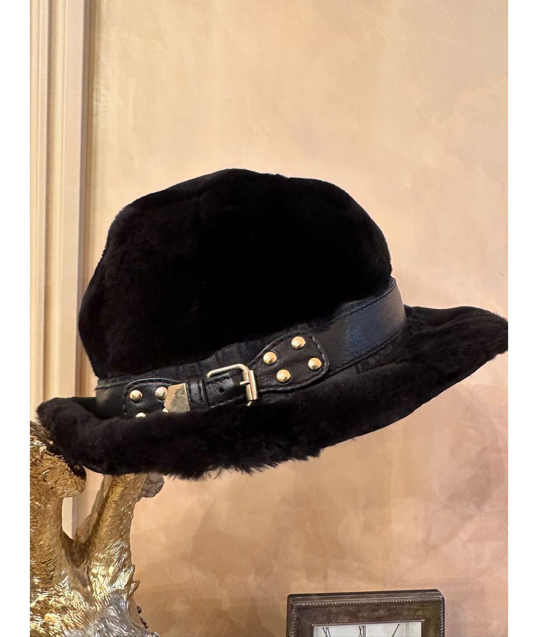 VERSACE Черная шляпа, фото 2