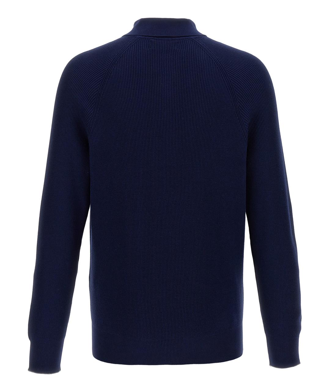 BRUNELLO CUCINELLI Синий хлопковый джемпер / свитер, фото 2