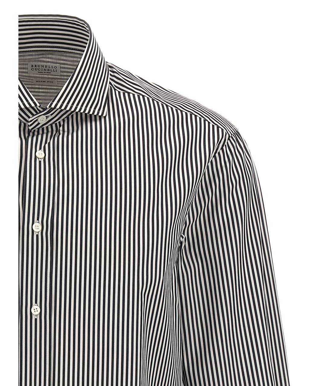 BRUNELLO CUCINELLI Мульти хлопковая кэжуал рубашка, фото 3