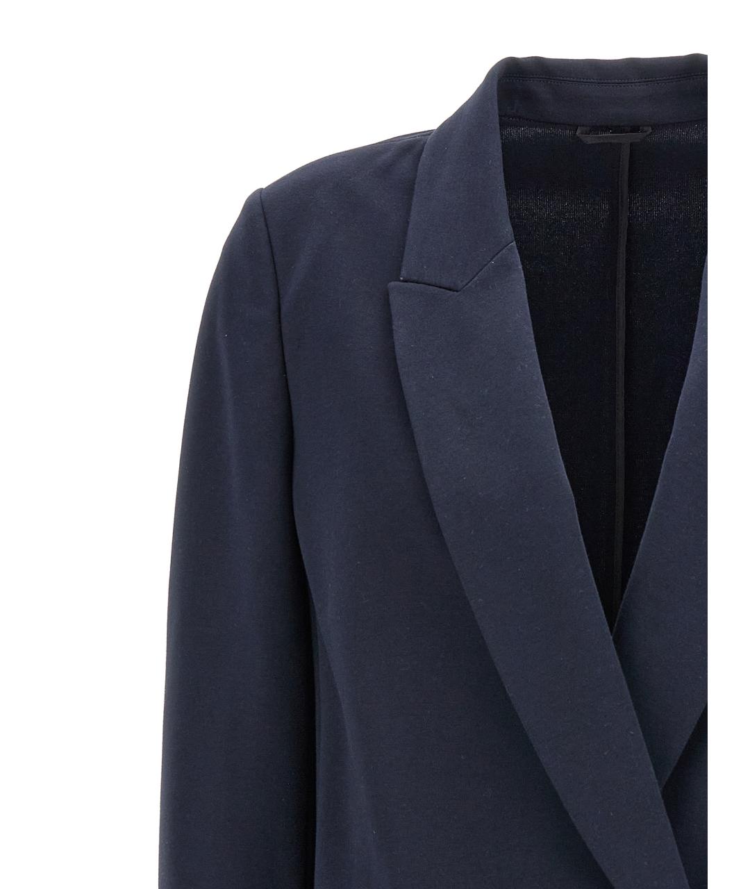 BRUNELLO CUCINELLI Темно-синий хлопковый жакет/пиджак, фото 3