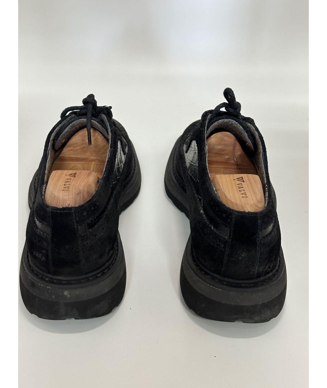 DOUCAL'S Черные кожаные низкие ботинки, фото 4