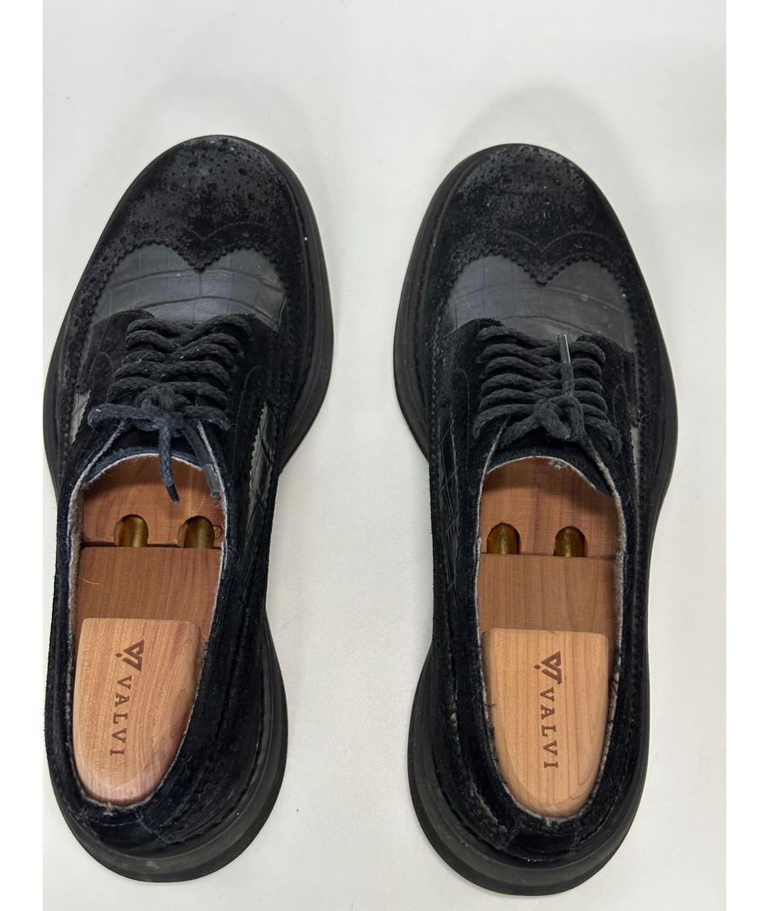 DOUCAL'S Черные кожаные низкие ботинки, фото 3