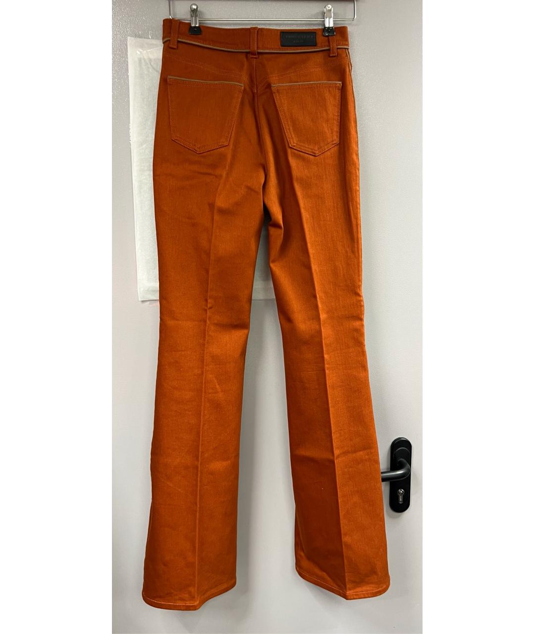 SONIA RYKIEL Оранжевое хлопко-эластановые джинсы клеш, фото 2