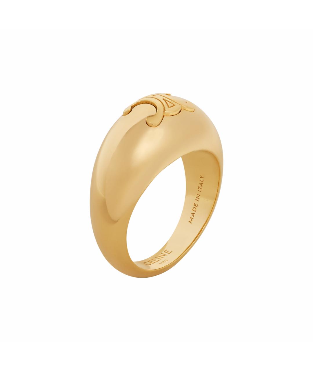 CELINE PRE-OWNED Золотое латунное кольцо, фото 1