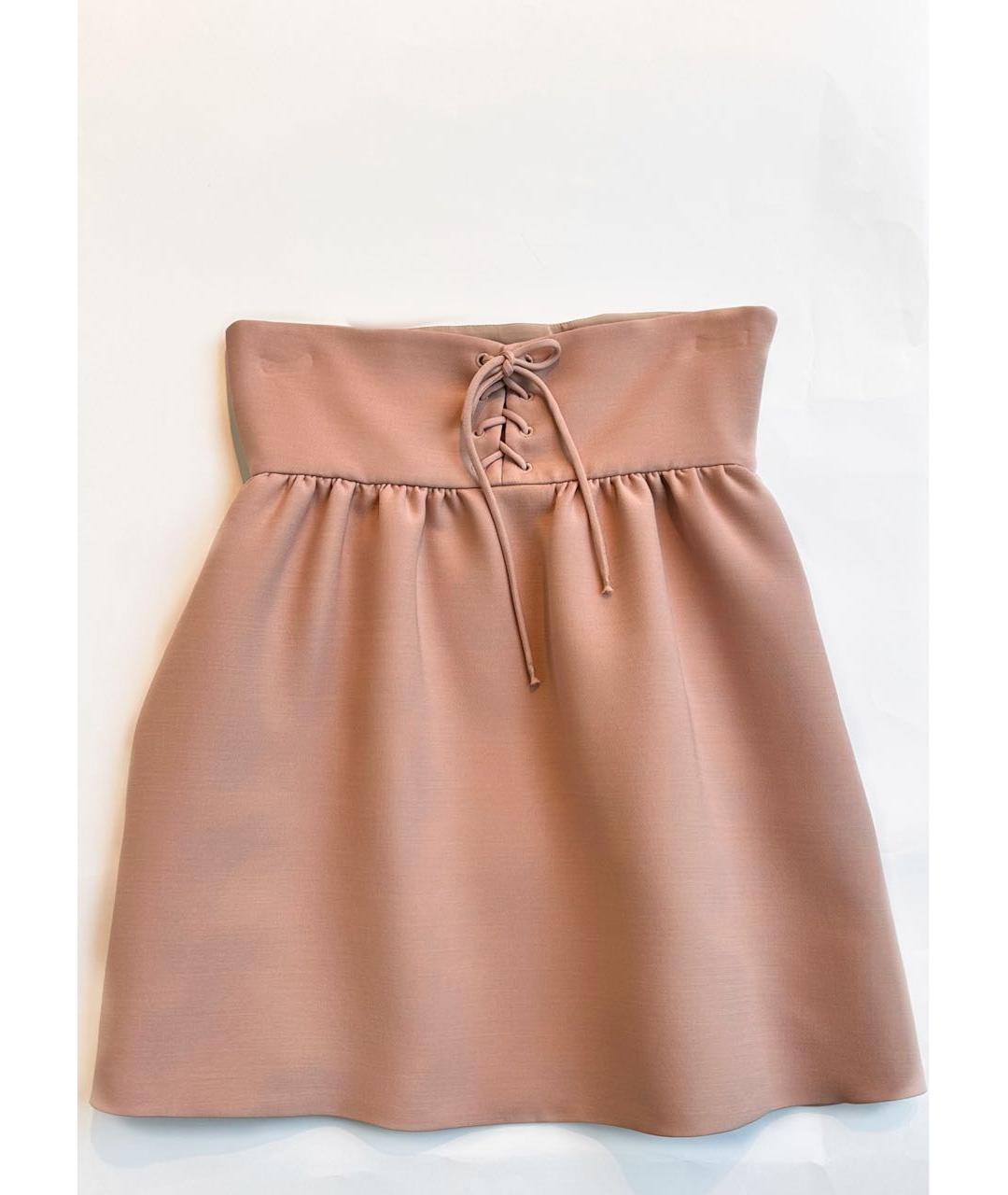CHRISTIAN DIOR PRE-OWNED Розовая шерстяная юбка мини, фото 6