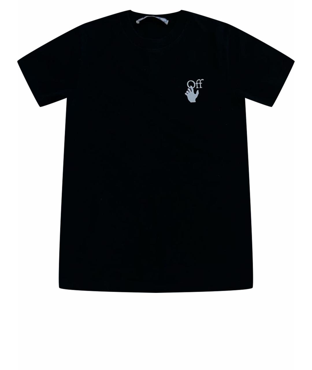 OFF-WHITE Черная хлопковая футболка, фото 1