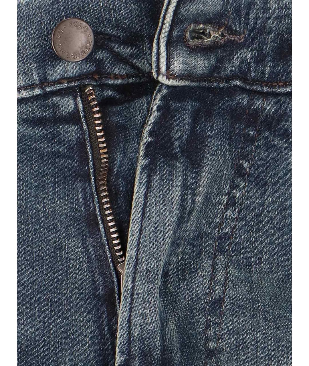 POLO RALPH LAUREN Синие прямые джинсы, фото 4