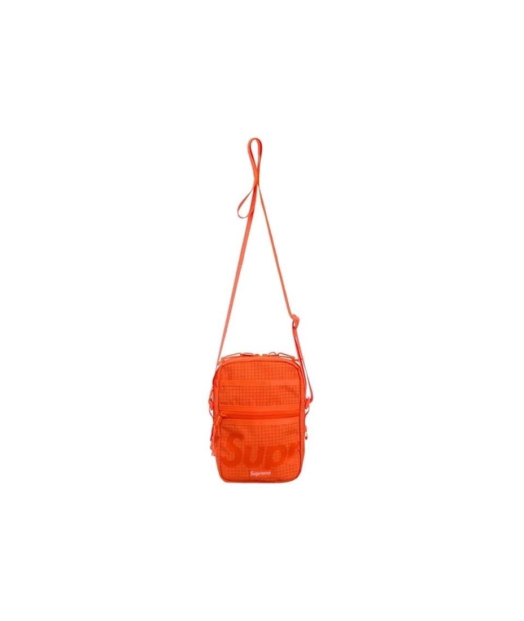SUPREME Оранжевая сумка на плечо, фото 4