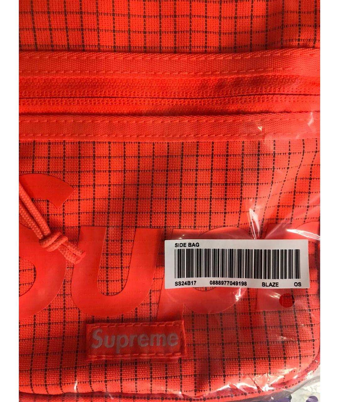 SUPREME Оранжевая сумка на плечо, фото 6