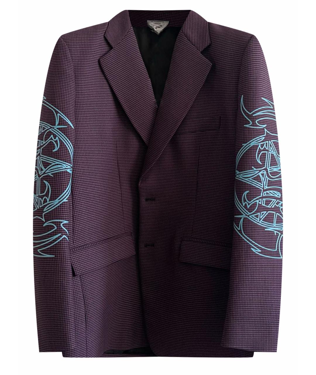 VETEMENTS Фиолетовый хлопковый пиджак, фото 1