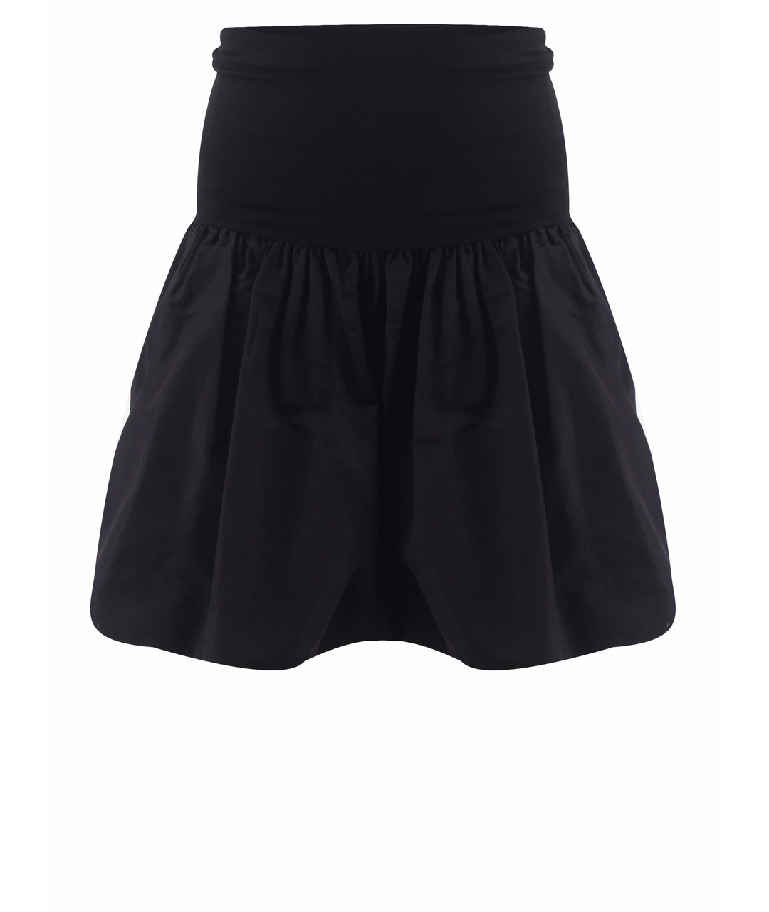 MIU MIU Черная полиэстеровая юбка мини, фото 1