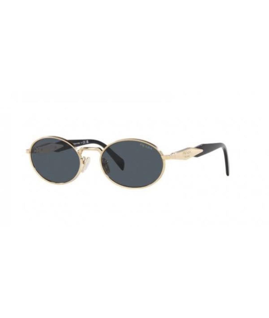 PRADA Черные металлические солнцезащитные очки, фото 2