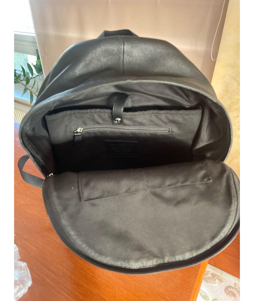 COACH Серый кожаный рюкзак, фото 4