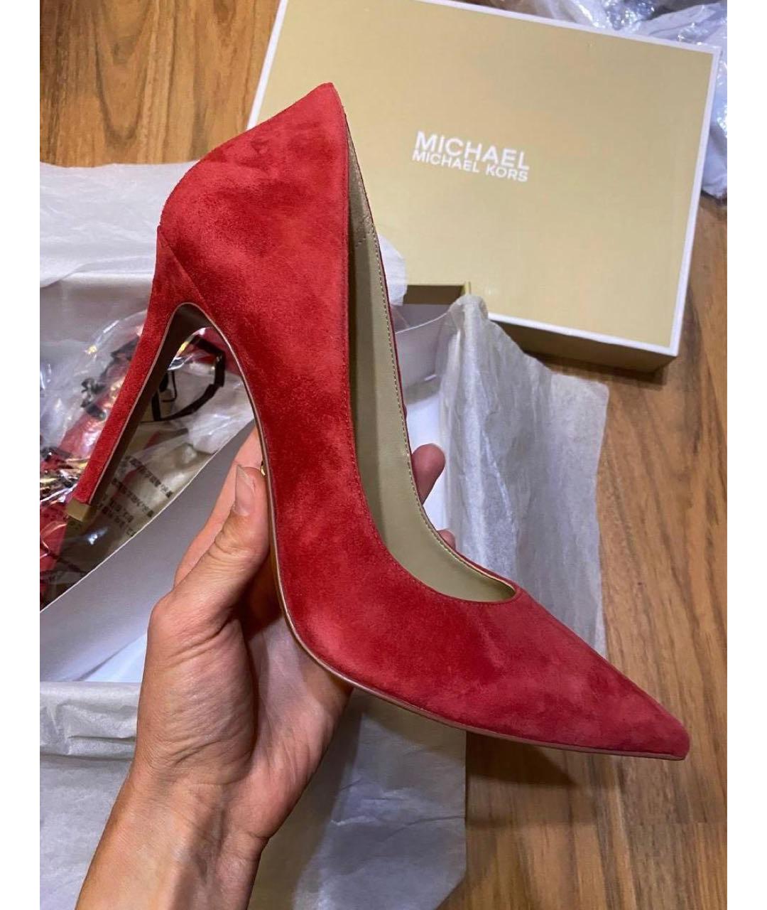 MICHAEL KORS Красные замшевые туфли, фото 3