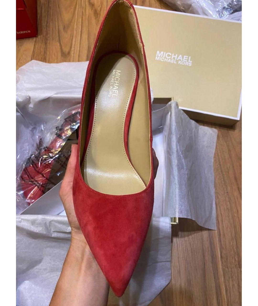 MICHAEL KORS Красные замшевые туфли, фото 2