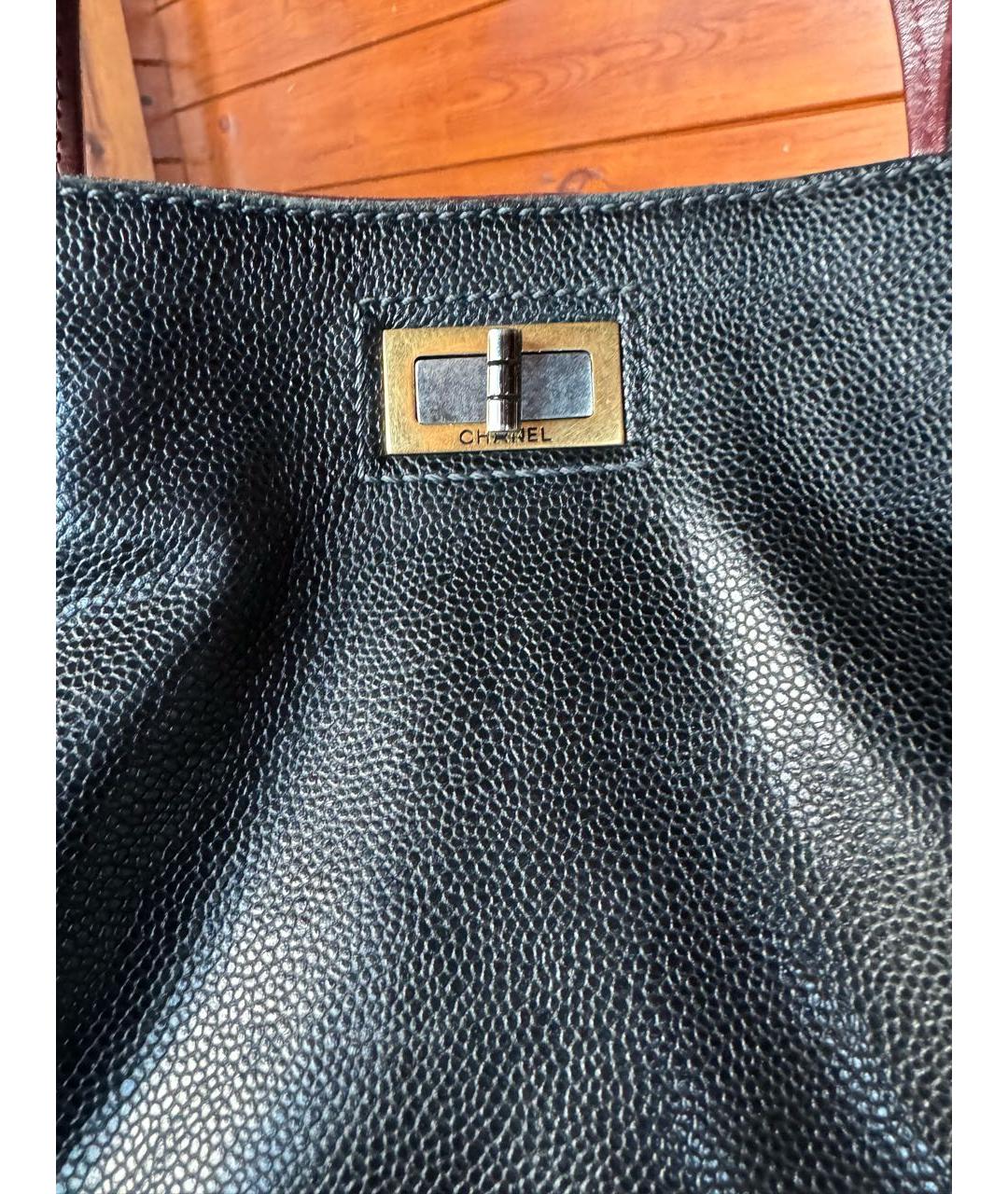 CHANEL PRE-OWNED Коричневая кожаная сумка с короткими ручками, фото 2