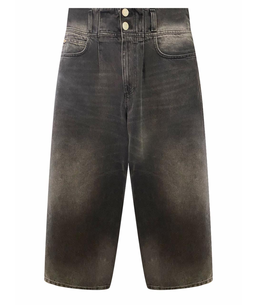 TWIN-SET Мульти хлопко-полиэстеровые джинсы клеш, фото 1