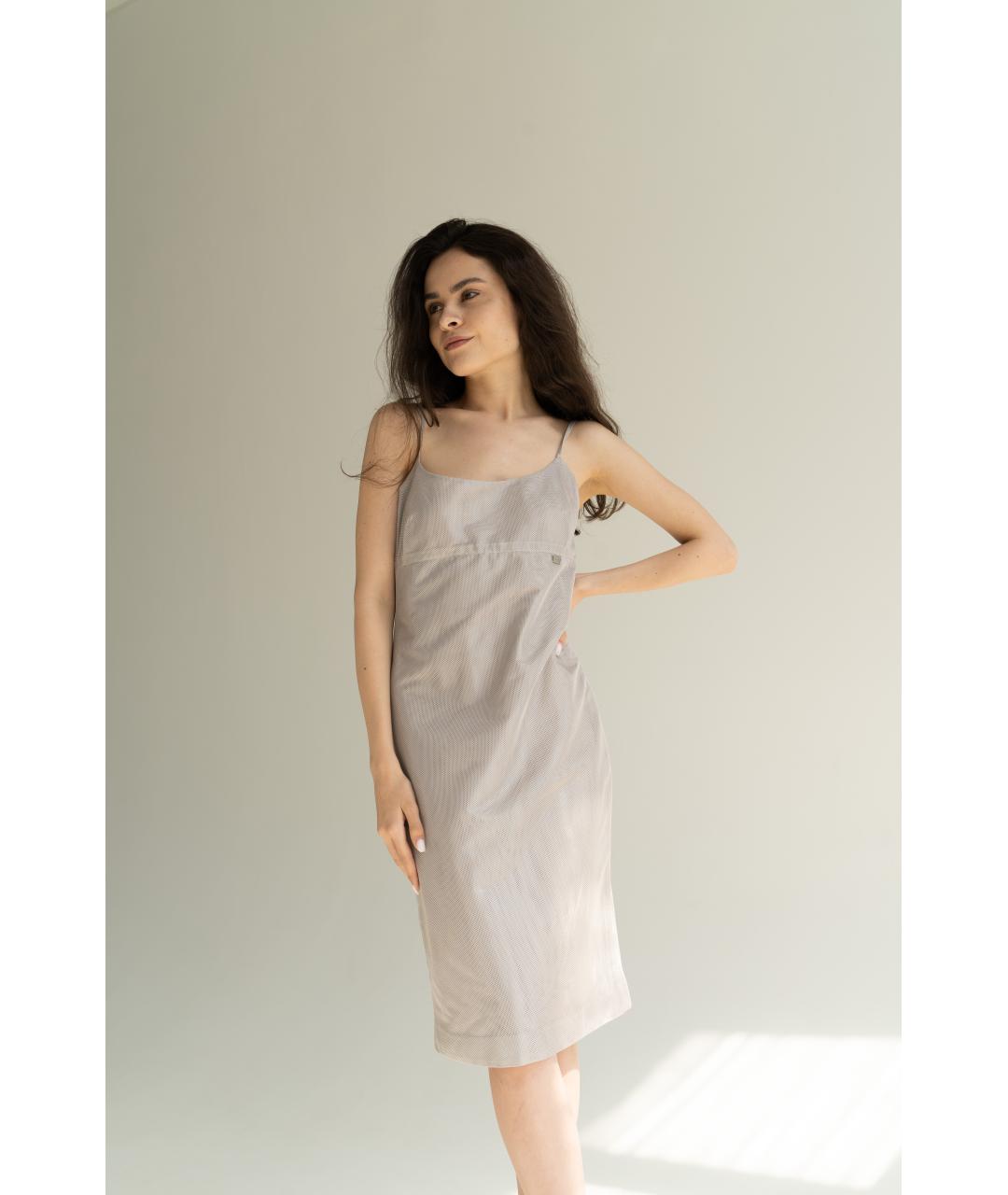 CHANEL PRE-OWNED Серебряное полиэстеровое коктейльное платье, фото 5