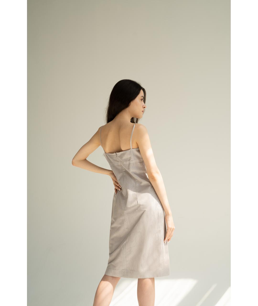 CHANEL PRE-OWNED Серебряное полиэстеровое коктейльное платье, фото 6