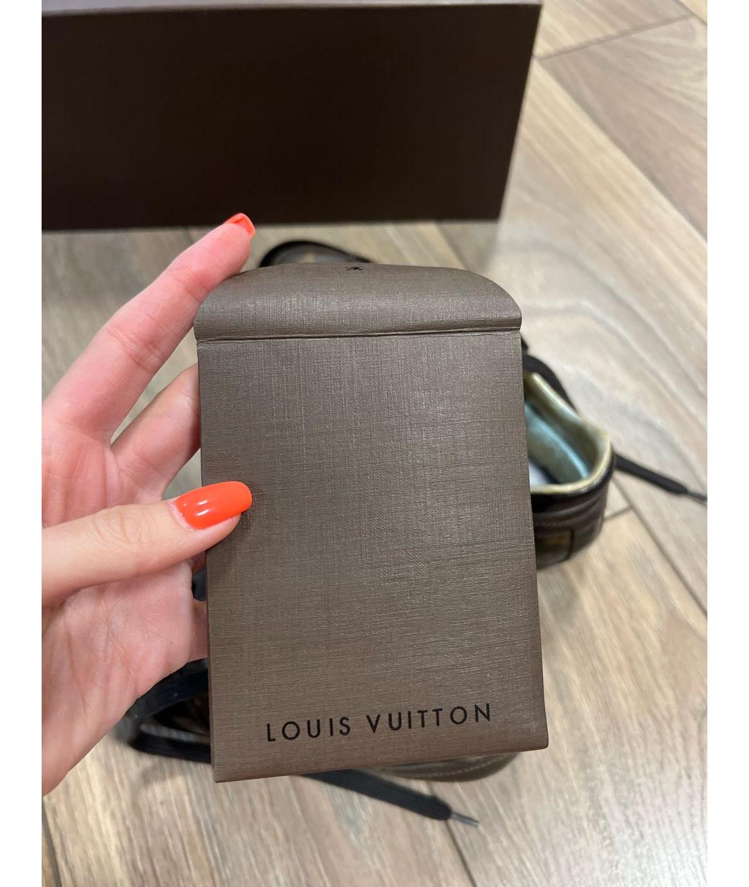 LOUIS VUITTON PRE-OWNED Коричневые кроссовки, фото 5