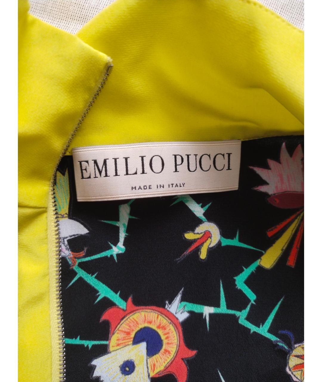 EMILIO PUCCI Мульти шелковое вечернее платье, фото 4