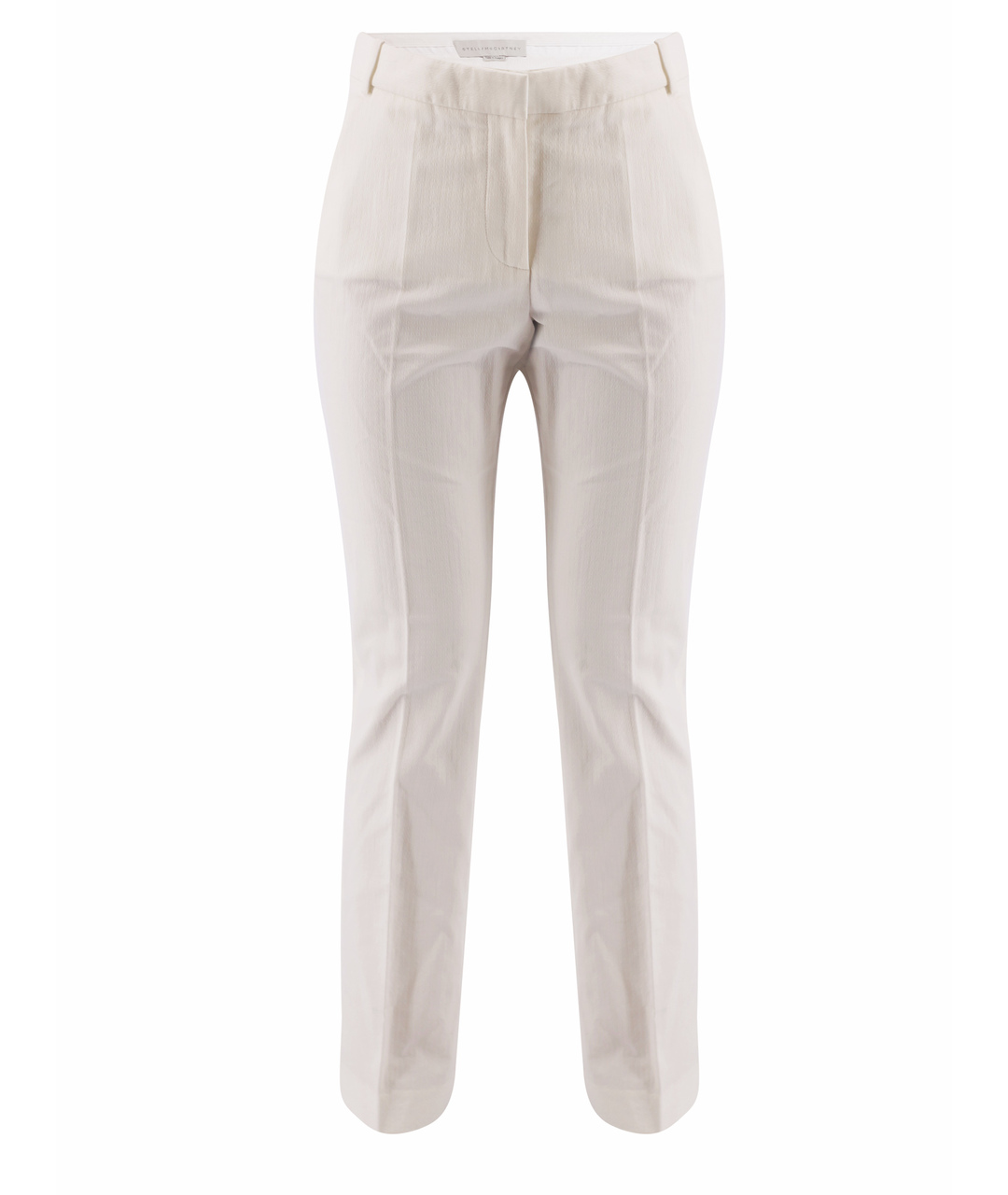 STELLA MCCARTNEY Белые хлопковые прямые брюки, фото 1