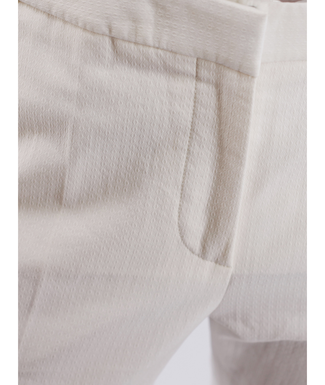 STELLA MCCARTNEY Белые хлопковые прямые брюки, фото 4