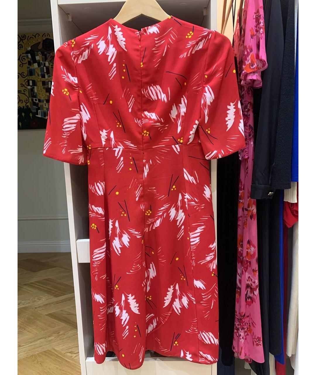 PRADA Красное шифоновое коктейльное платье, фото 2