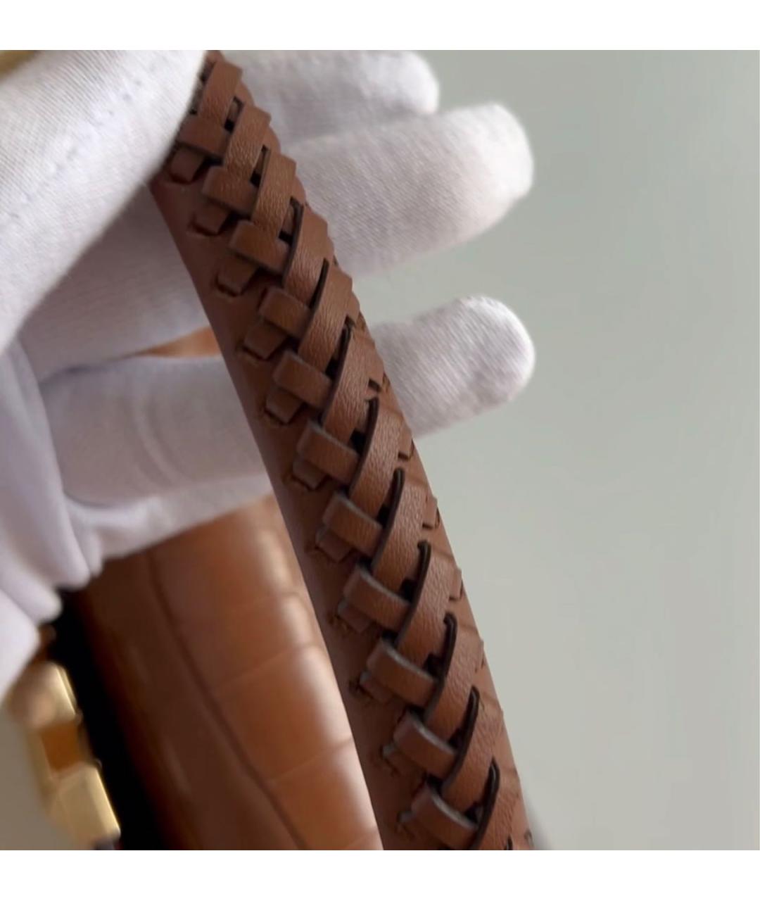 MICHAEL KORS Коричневая сумка с короткими ручками из искусственной кожи, фото 4