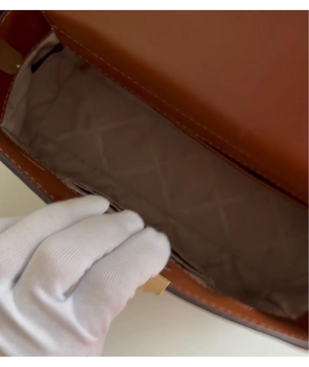 MICHAEL KORS Коричневая сумка с короткими ручками из искусственной кожи, фото 7