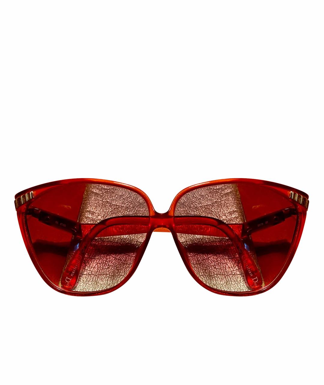 CHRISTIAN DIOR PRE-OWNED Красные пластиковые солнцезащитные очки, фото 1