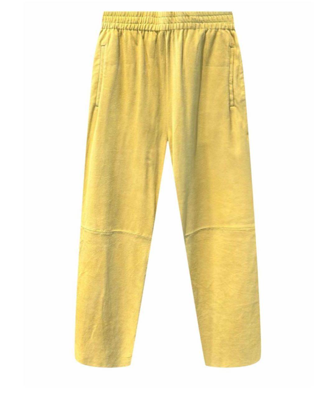 PINKO Желтые прямые брюки, фото 1