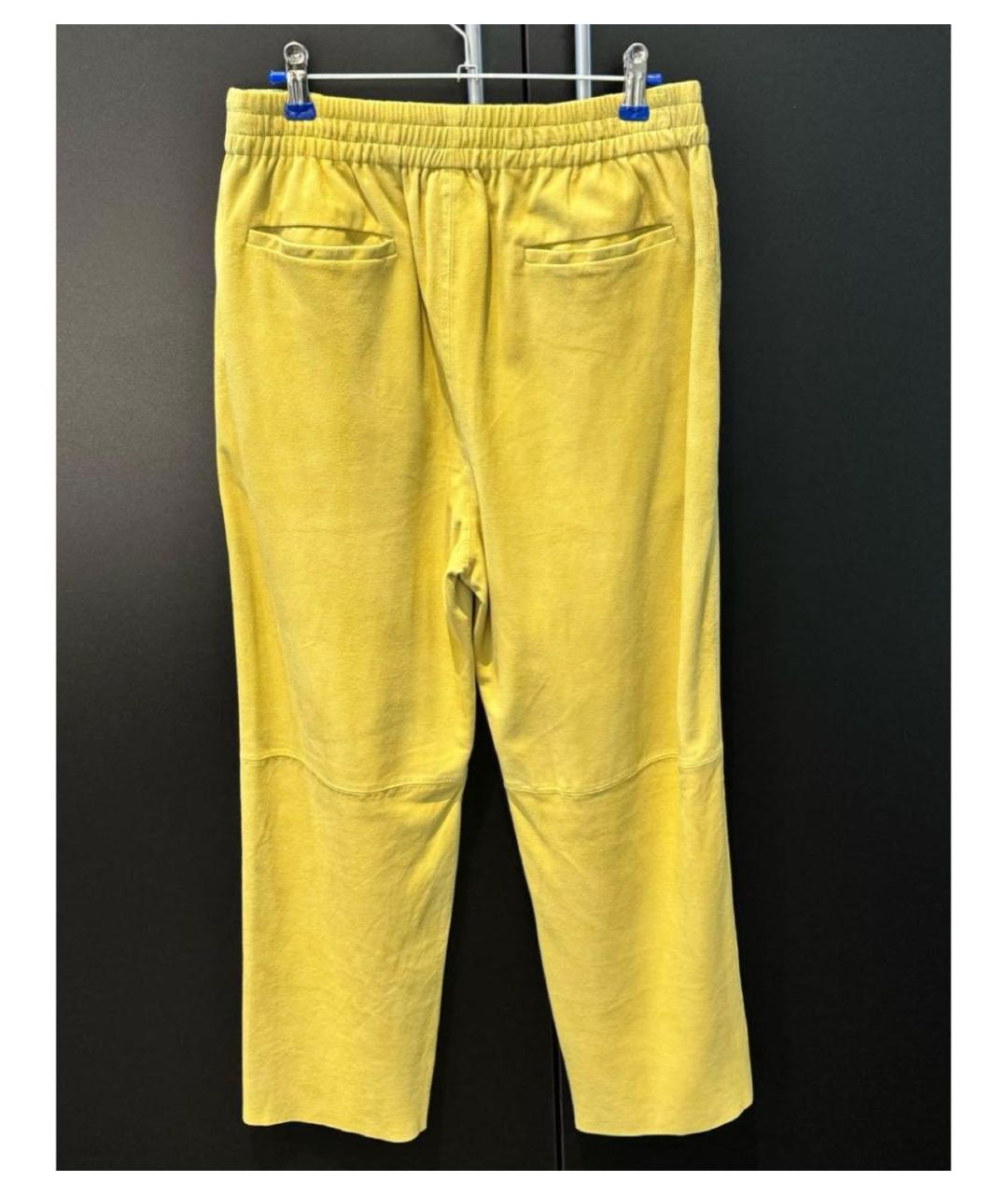 PINKO Желтые прямые брюки, фото 3