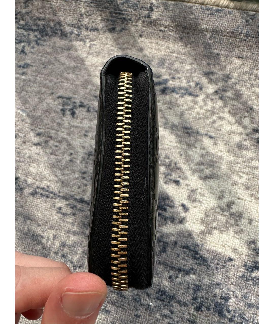 GUCCI Черный кожаный кошелек, фото 6