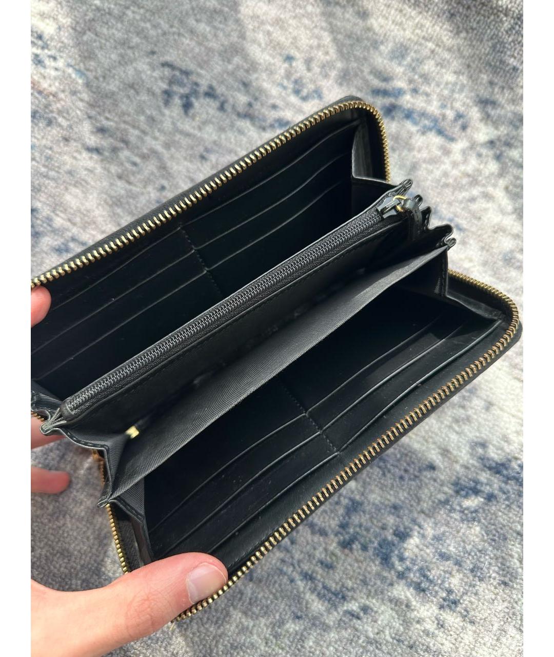 GUCCI Черный кожаный кошелек, фото 7