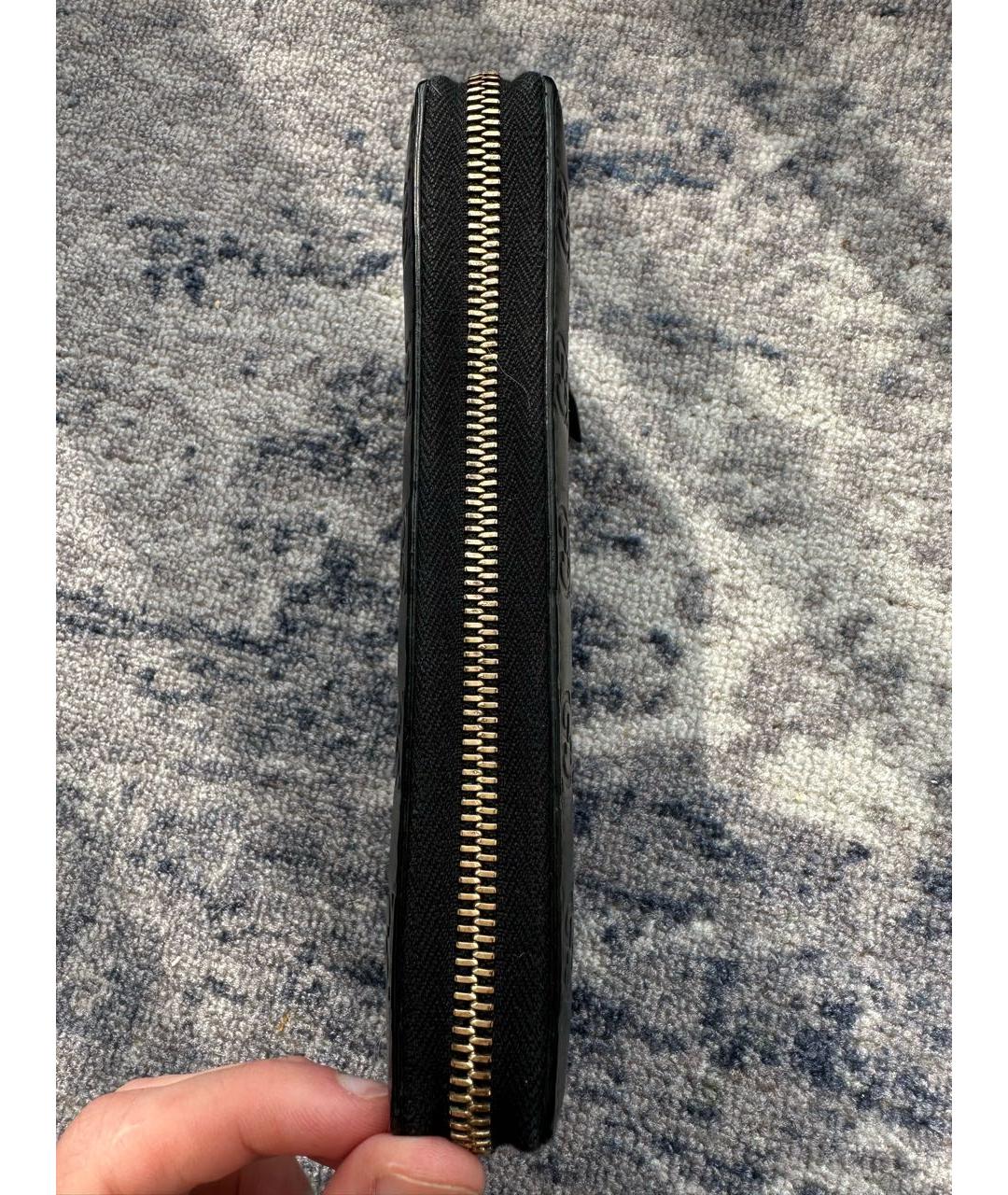 GUCCI Черный кожаный кошелек, фото 5