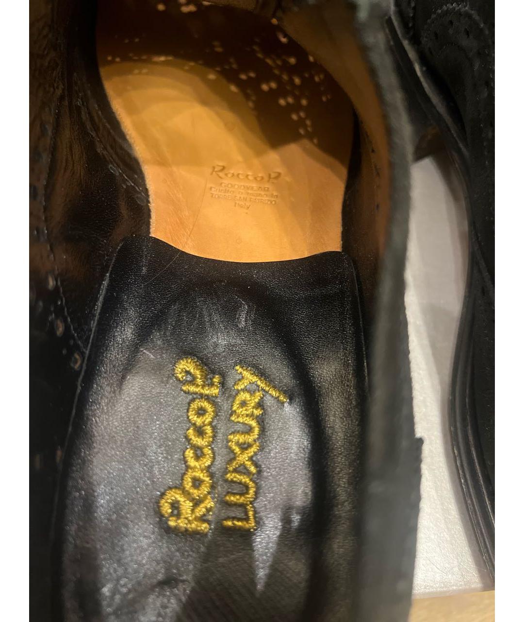 ROCCO P. Черные замшевые низкие ботинки, фото 6