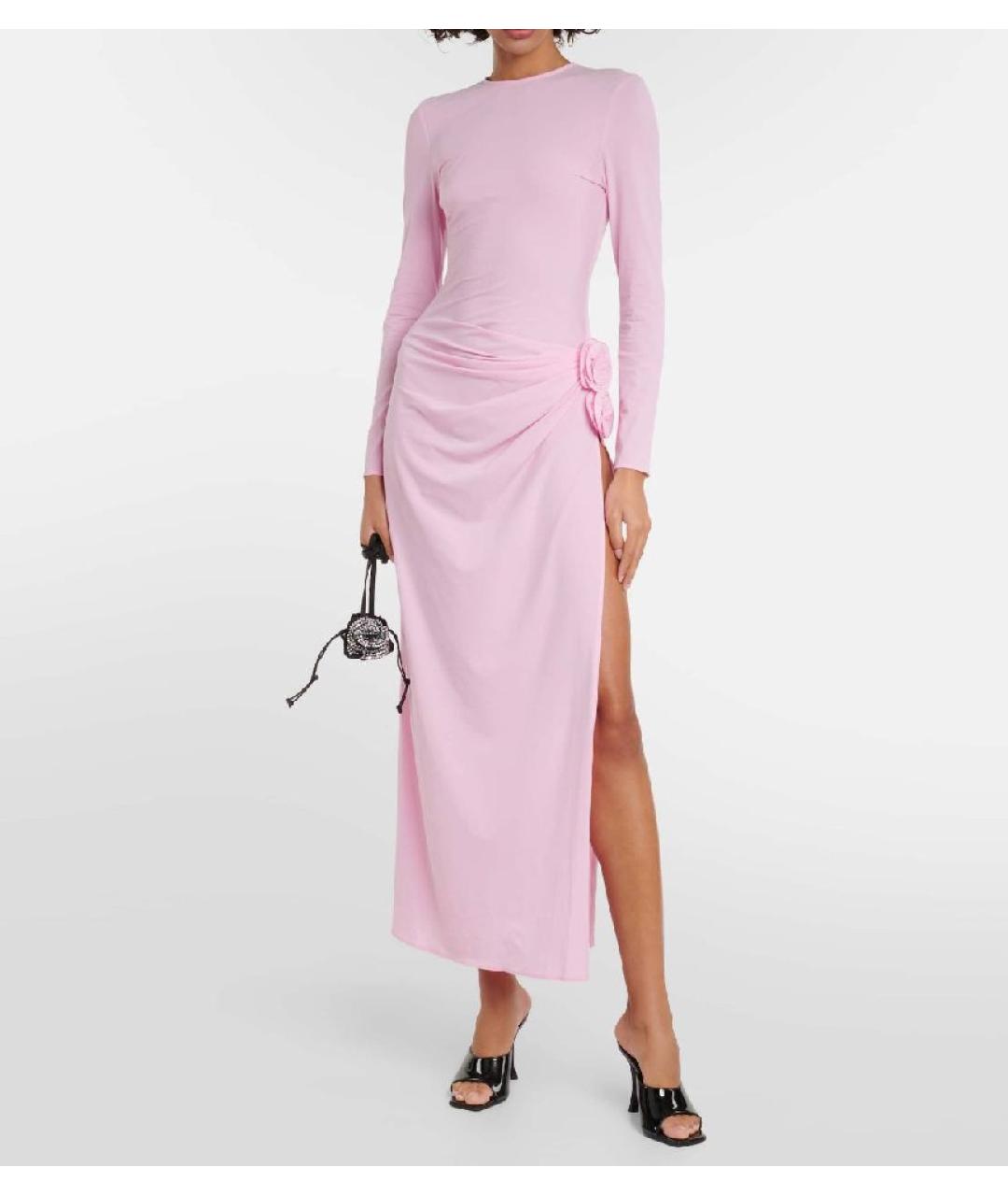 MAGDA BUTRYM Розовое вискозное вечернее платье, фото 5
