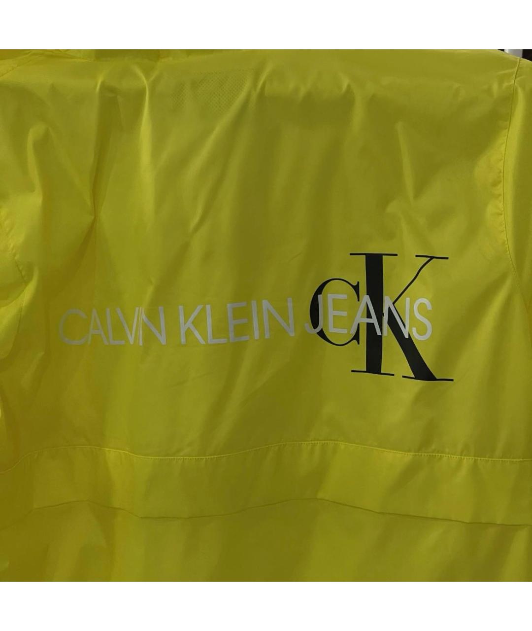 CALVIN KLEIN JEANS Желтая полиэстеровая куртка, фото 3
