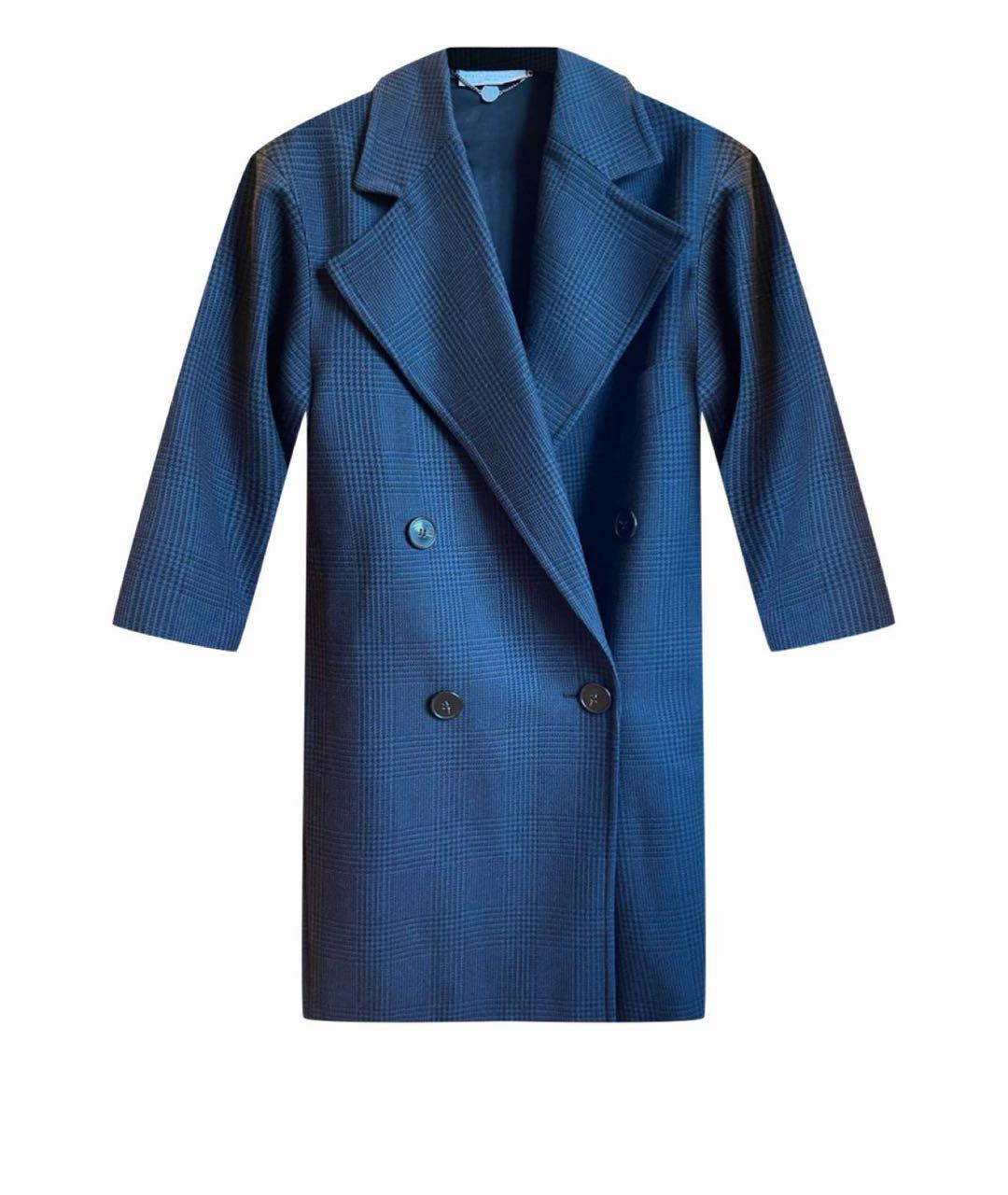 STELLA MCCARTNEY Темно-синее пальто, фото 1