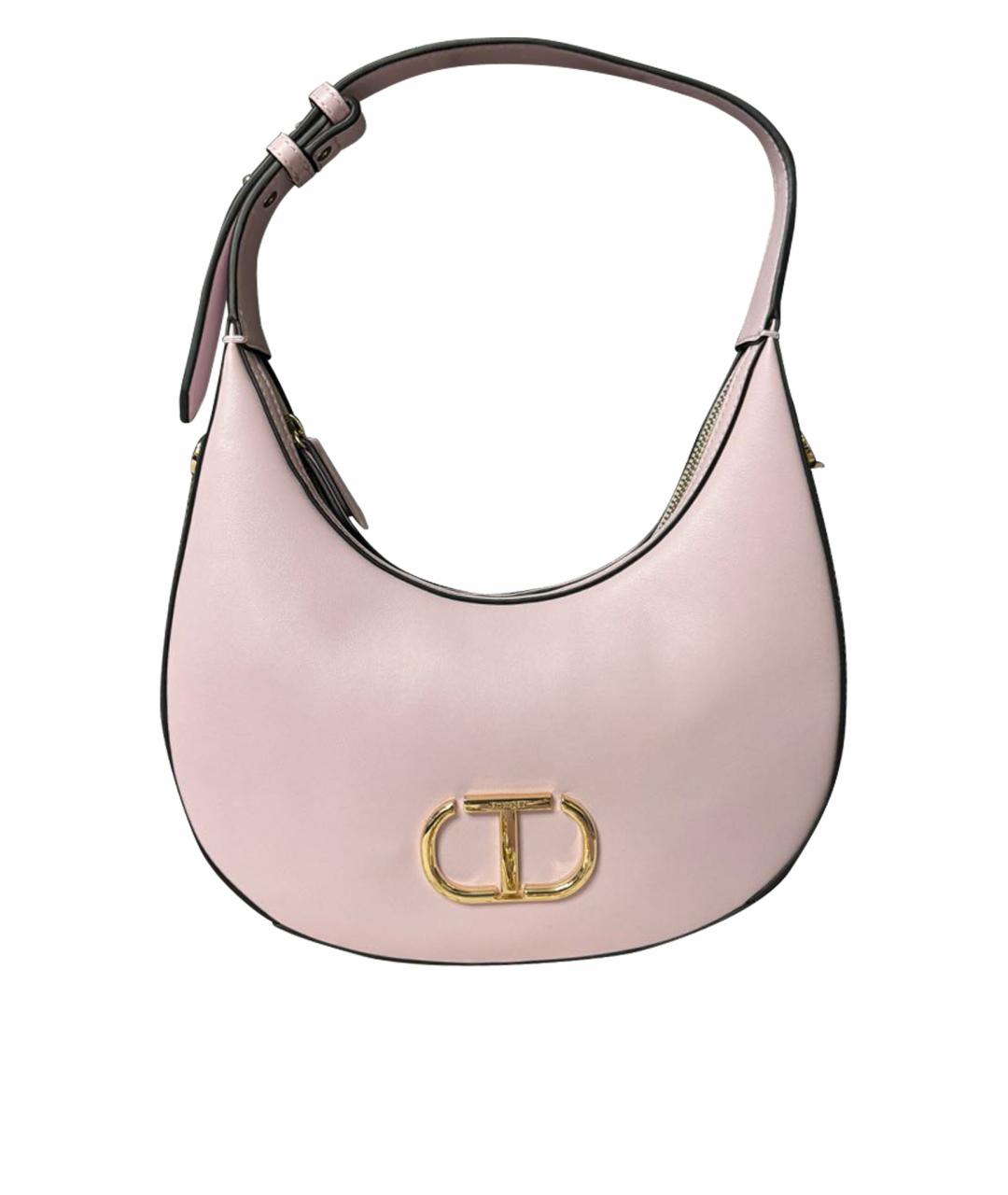 TWIN-SET Розовая сумка на плечо из искусственной кожи, фото 1