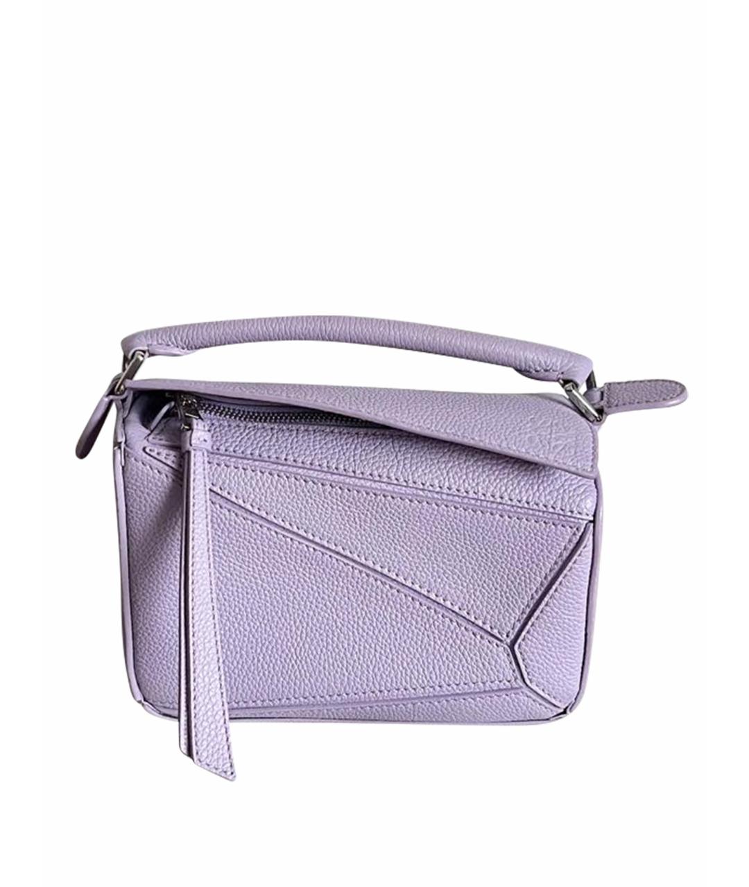 LOEWE Фиолетовая кожаная сумка через плечо, фото 1