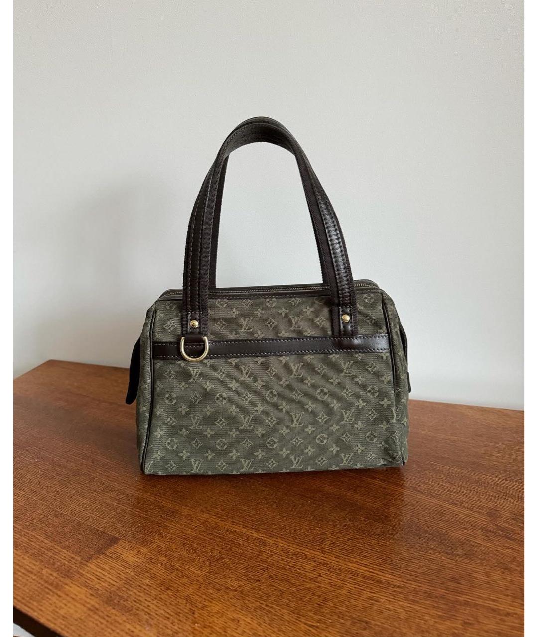 LOUIS VUITTON PRE-OWNED Хаки сумка с короткими ручками, фото 9