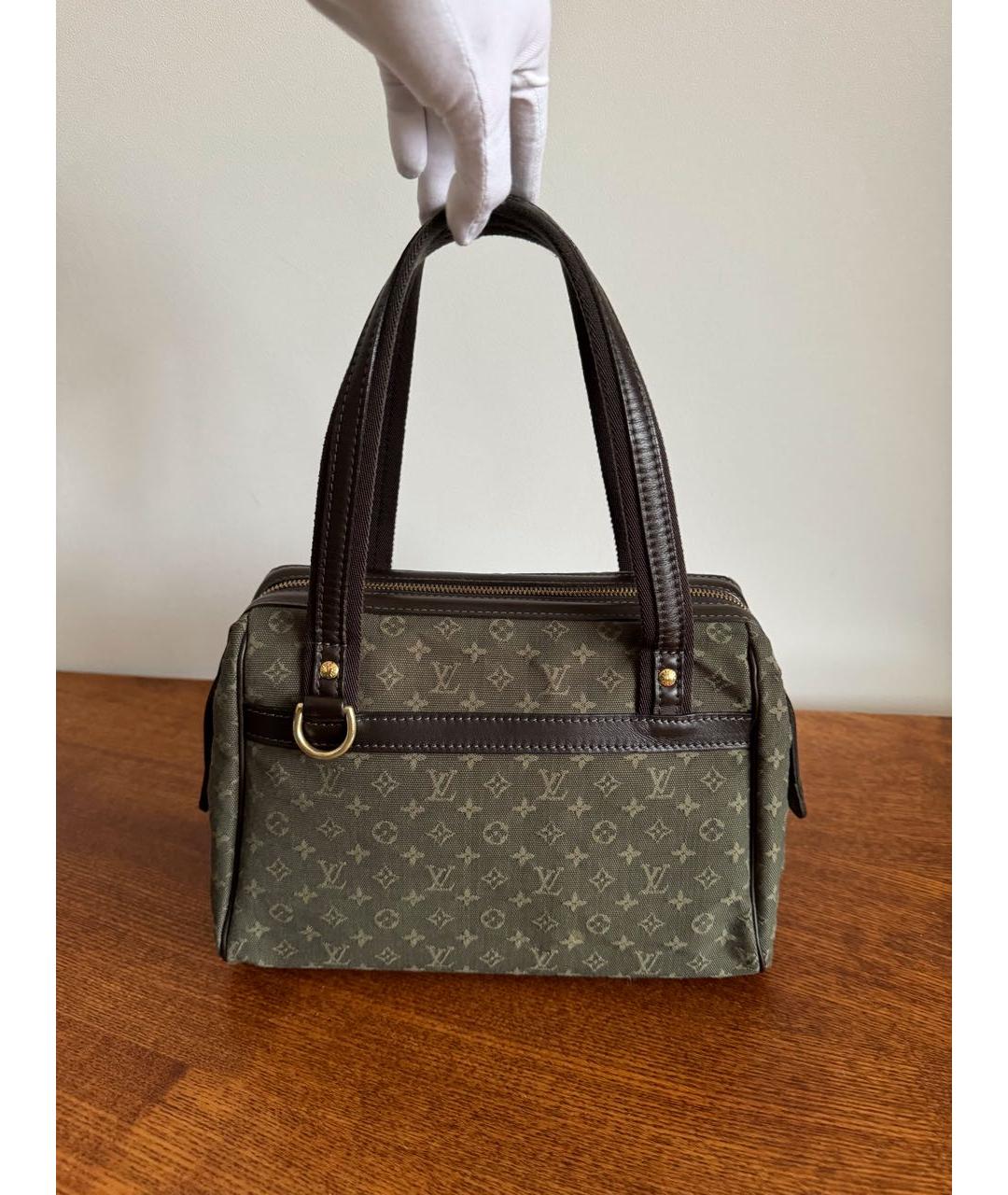 LOUIS VUITTON PRE-OWNED Хаки сумка с короткими ручками, фото 7