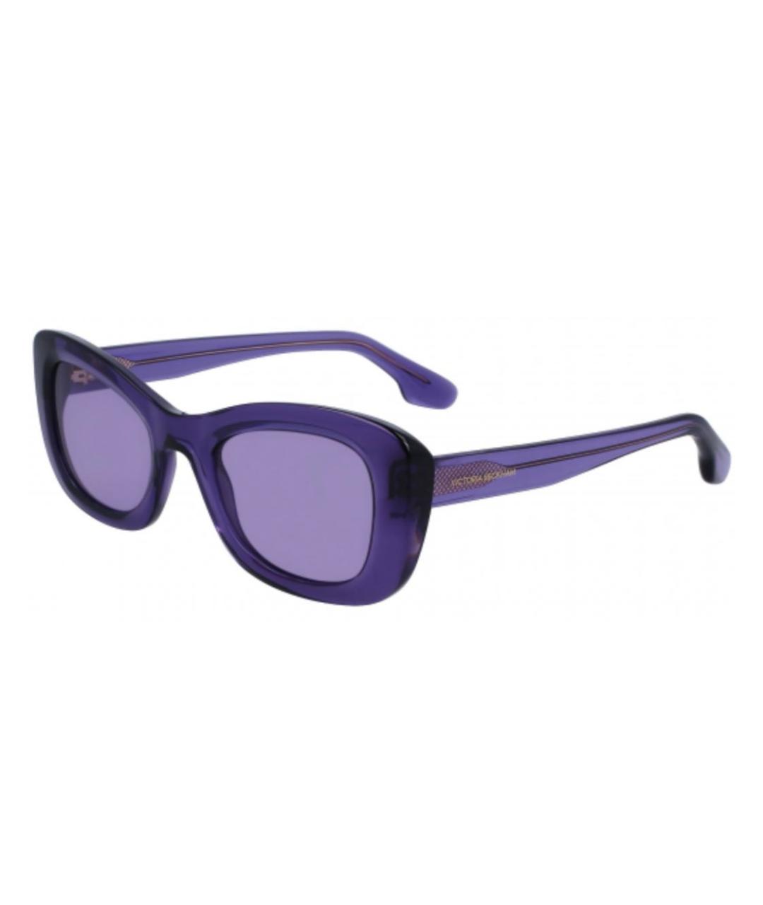 VICTORIA BECKHAM Фиолетовые пластиковые солнцезащитные очки, фото 1