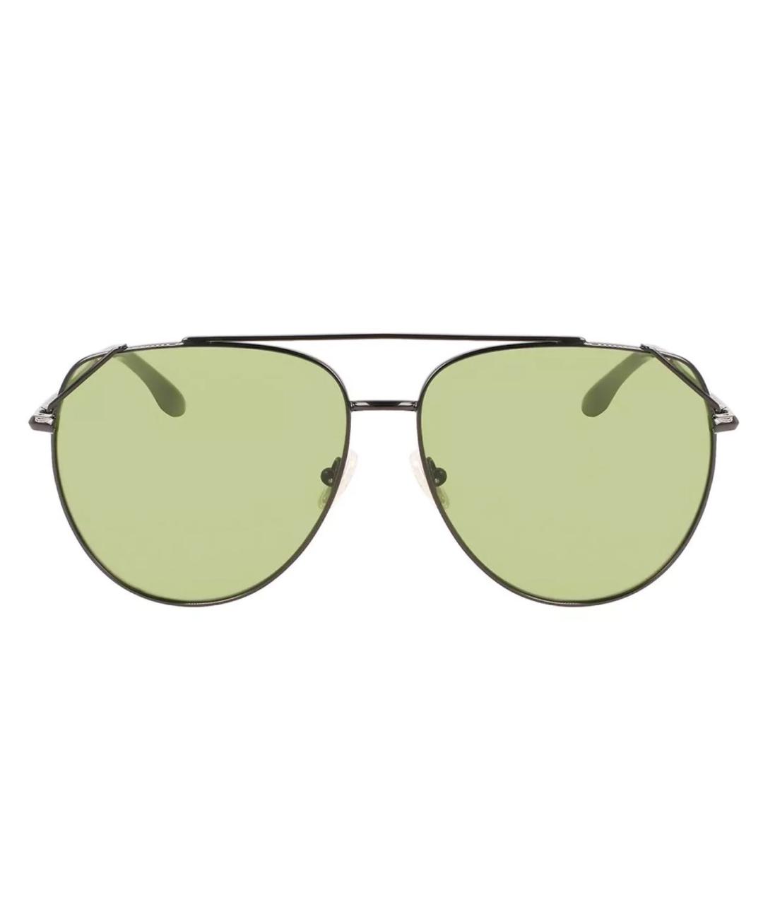 VICTORIA BECKHAM Зеленые пластиковые солнцезащитные очки, фото 1