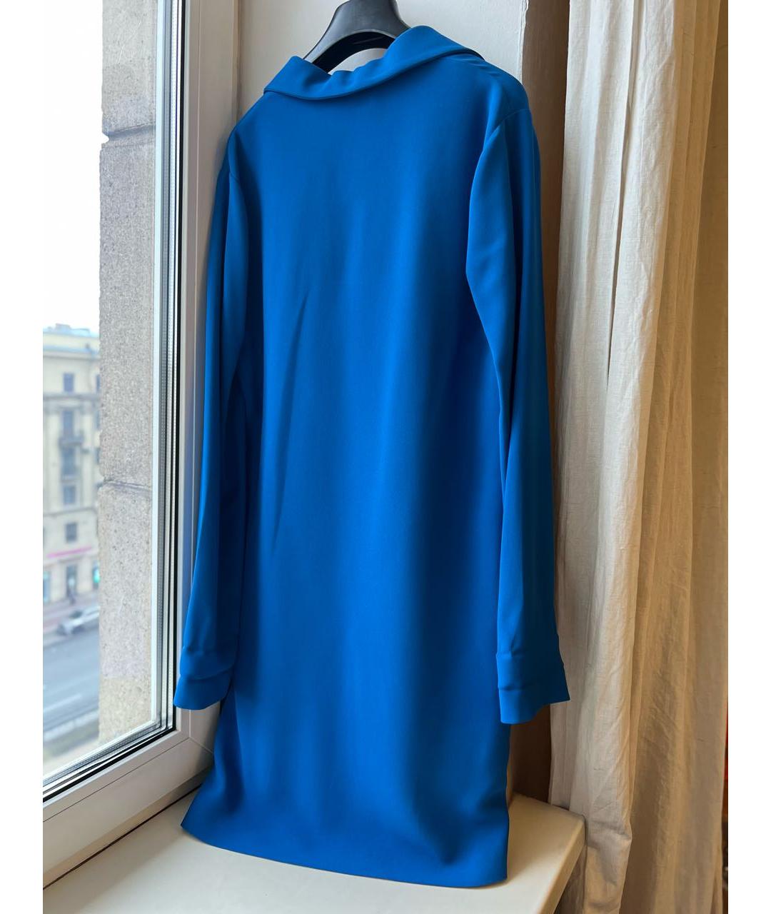 ROCHAS Синее вискозное повседневное платье, фото 2