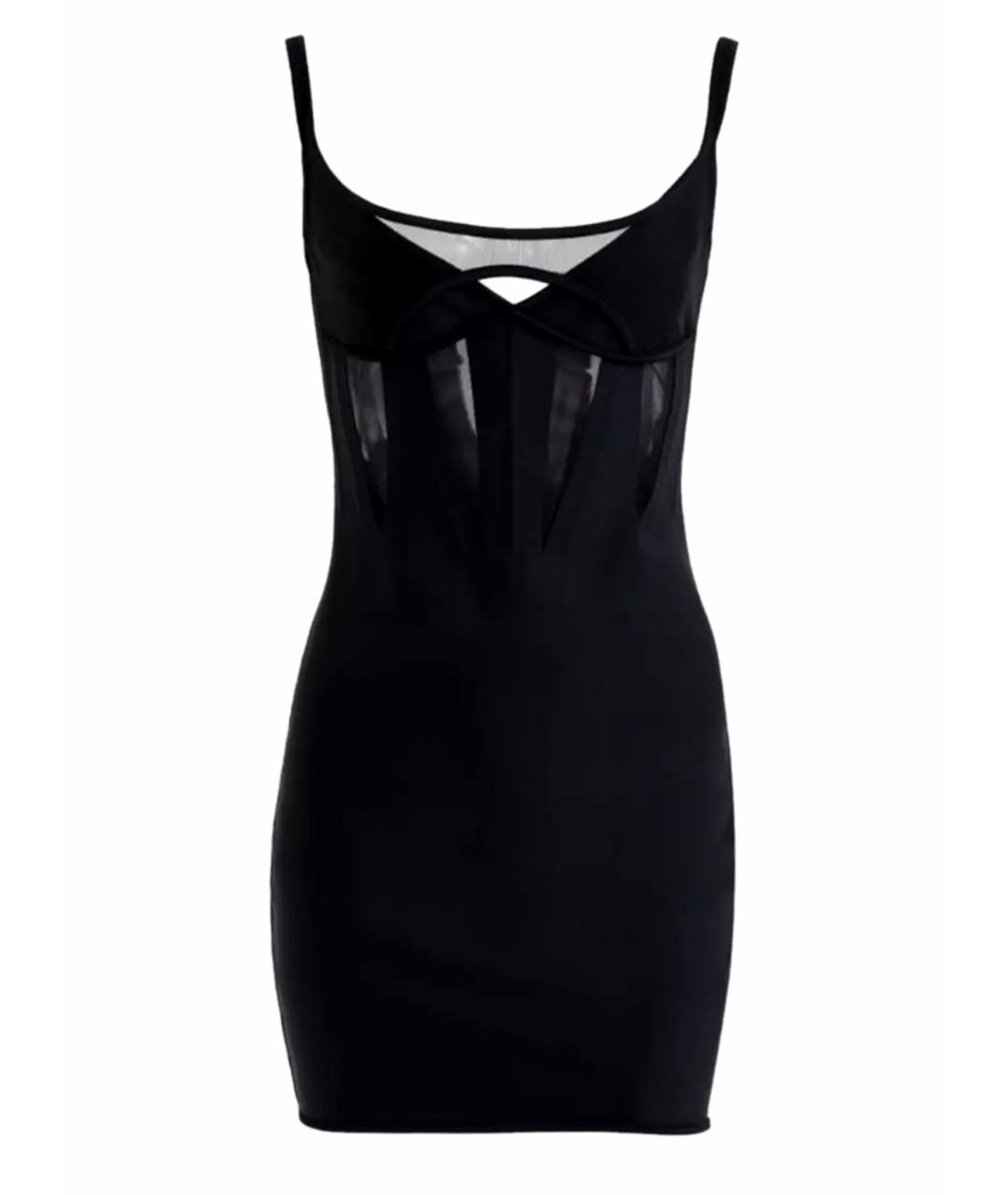 MUGLER Черное коктейльное платье, фото 1