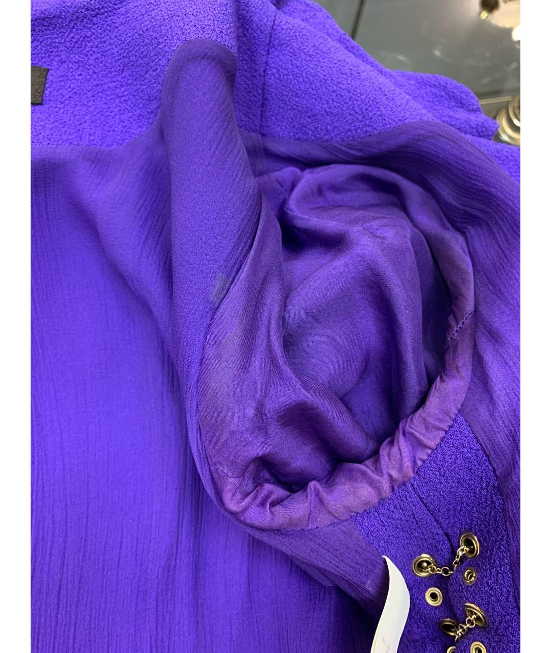 LOUIS VUITTON PRE-OWNED Фиолетовый жакет/пиджак, фото 8